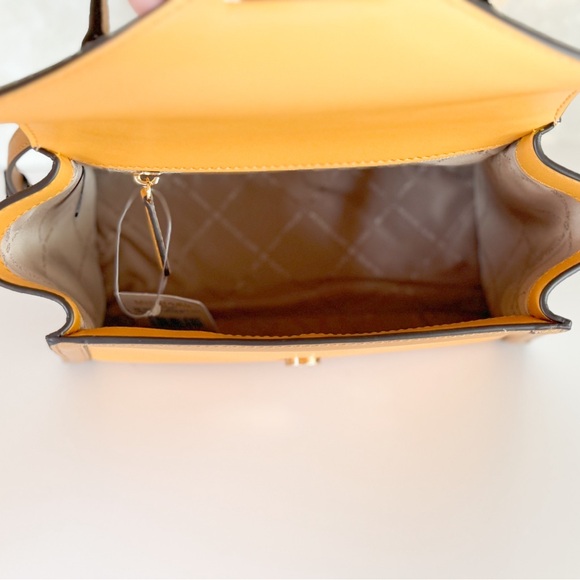 Michael Kors Whitney Medium Flap Shoulder Bag Yellow Multi - Picture 10 of 14